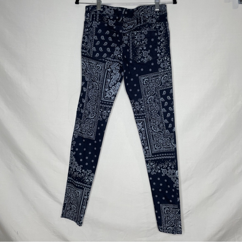 Brand new w/ tags Royal Bones hot topic blue paisley bandana print skinny jeans